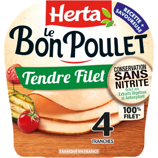 Blanc de Poulet Nature sans Nitrite - Le Bon Poulet HERTA
