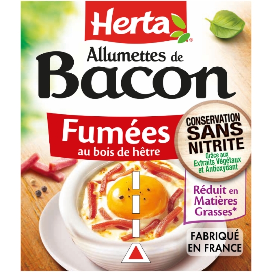 Allumettes de Bacon Fumées Sans Nitrite HERTA
