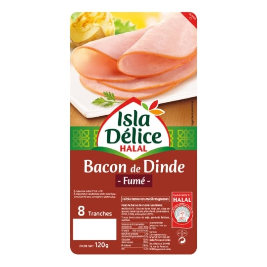 Bacon de dinde fumée halal ISLA DELICE