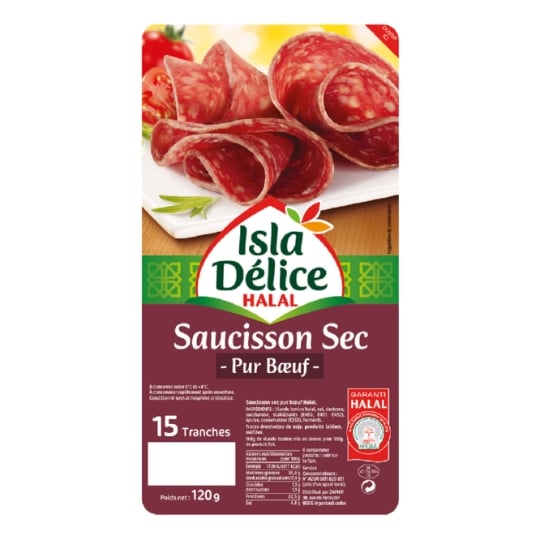 Saucisson Sec Pur Boeuf Halal ISLA DELICE