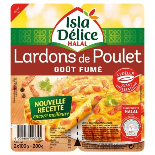 Lardons de Poulet Goût Fumé Halal ISLA DELICE