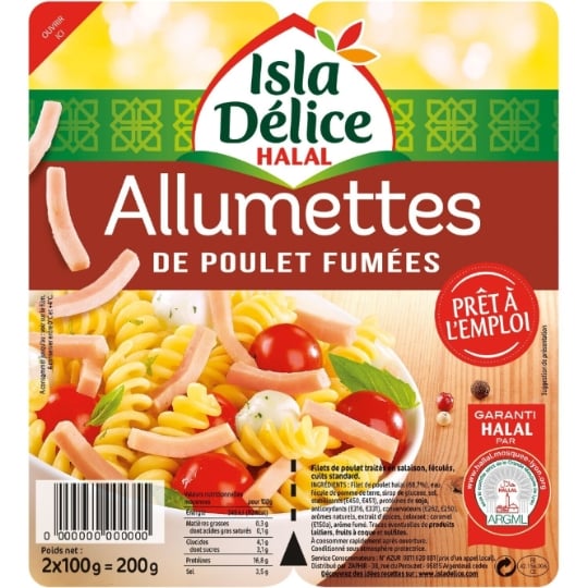 Allumettes de poulet Fumées Halal ISLA DELICE