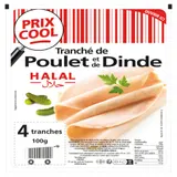 Tranché de Poulet et de Dinde Halal ISLA DELICE
