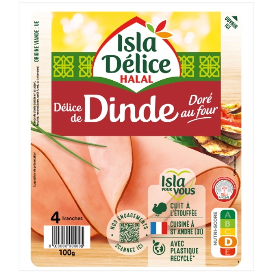 Délice de Dinde Doré au Four Halal ISLA DELICE