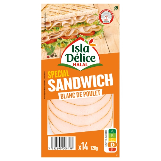 Blanc de Poulet Spécial Sandwich Halal ISLA DELICE