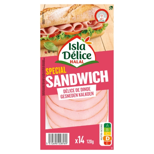Délice de Dinde Spécial Sandwich Halal ISLA DELICE