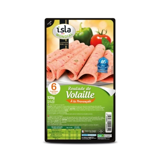 Blanc de poulet à la provençale halal ISLA MONDIAL