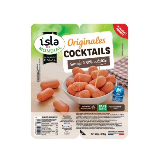 Saucisses halal 100% poulet ISLA MONDIAL