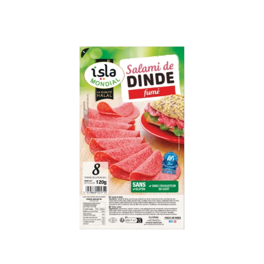 Saucisson halal sèche volaille/bœuf ISLA MONDIAL