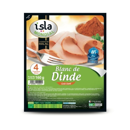 Blanc de Dinde Goût Fumé Halal ISLA MONDIAL