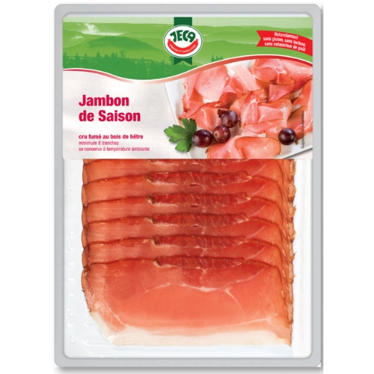 Jambon de Saison Cru Fumé au Bois de Hêtre JECA