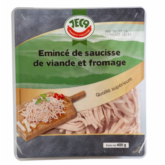 Emincé de Saucisse de Viande et Fromage JECA