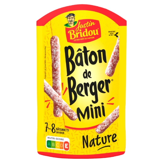 Saucisson Bâton de Berger Mini Nature JUSTIN BRIDOU