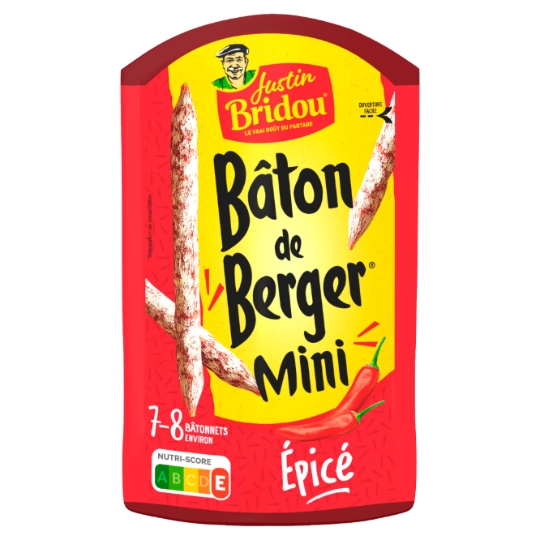 Saucisson Bâton de Berger Mini Epicé JUSTIN BRIDOU