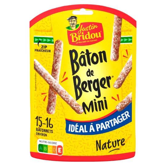Saucisson Bâton de Berger Mini Nature JUSTIN BRIDOU