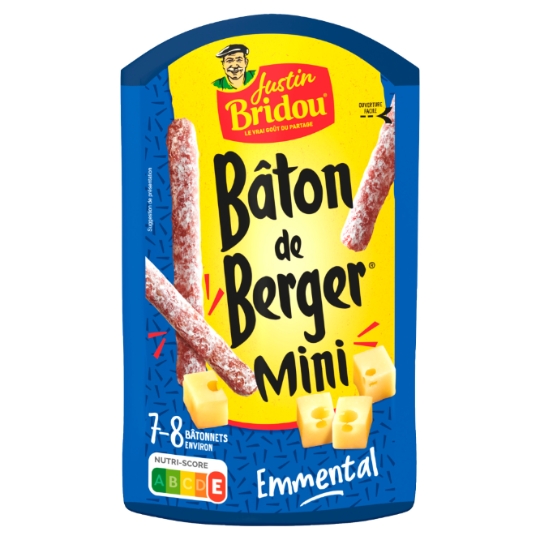 Saucisson Bâton de Berger Mini Emmental JUSTIN BRIDOU