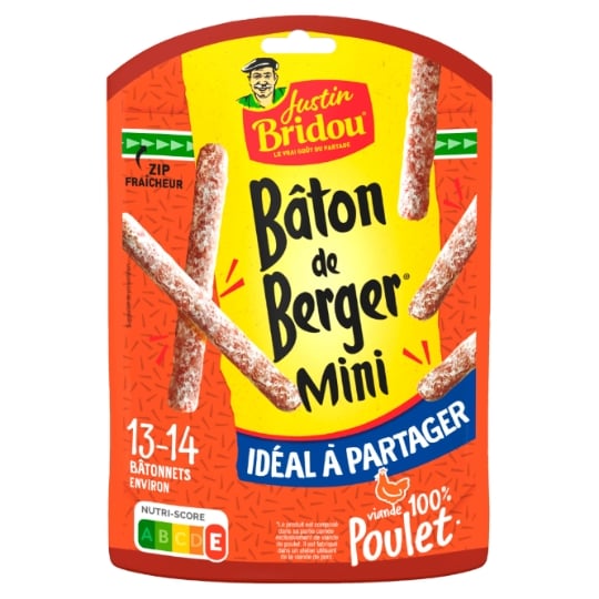 Saucisson Bâton de Berger Mini Poulet JUSTIN BRIDOU