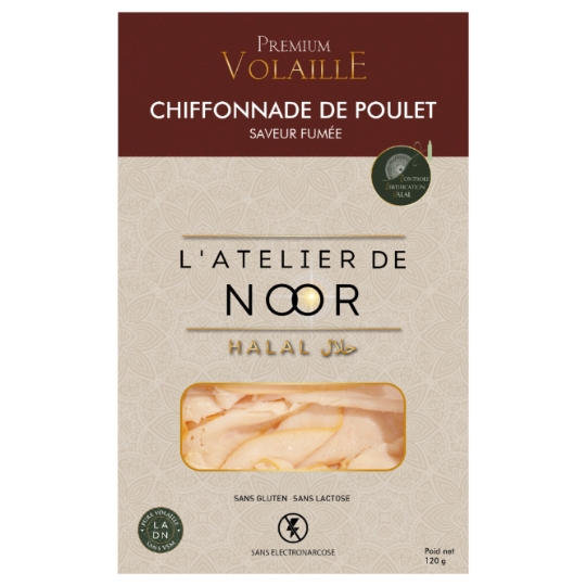 Chiffonnade de Poulet Saveur Fumée Halal L'ATELIER DE NOOR