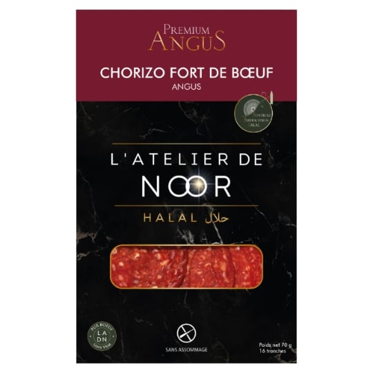 Chorizo Fort de Bœuf Angus Halal L'ATELIER DE NOOR