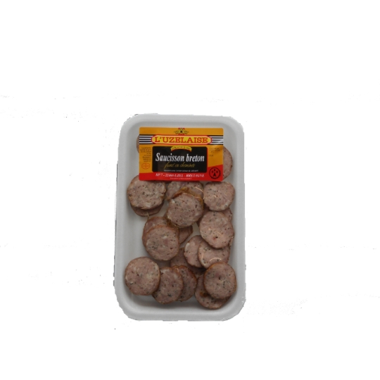 Saucisson Breton Fumé En Cheminée Séché au Bois de Chêne L'UZELAISE