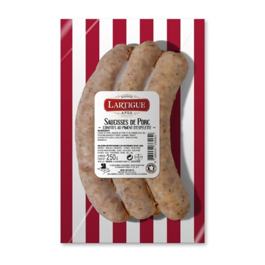 Saucisse Confites Piment d'Espelette LARTIGUE & FILS