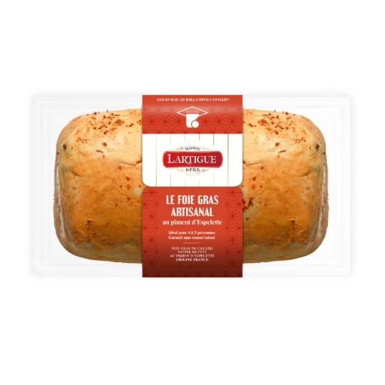 Foie Gras de Canard au Piment d'Espelette Artisanal LARTIGUE & FILS