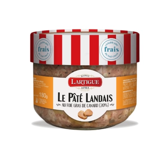 Pâté Landais au Foie Gras de Canard 20% LARTIGUE ET FILS
