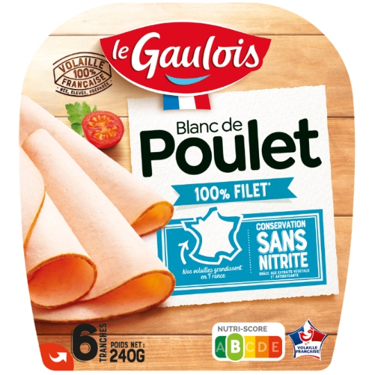 Blanc de Poulet Sans Nitrite LE GAULOIS