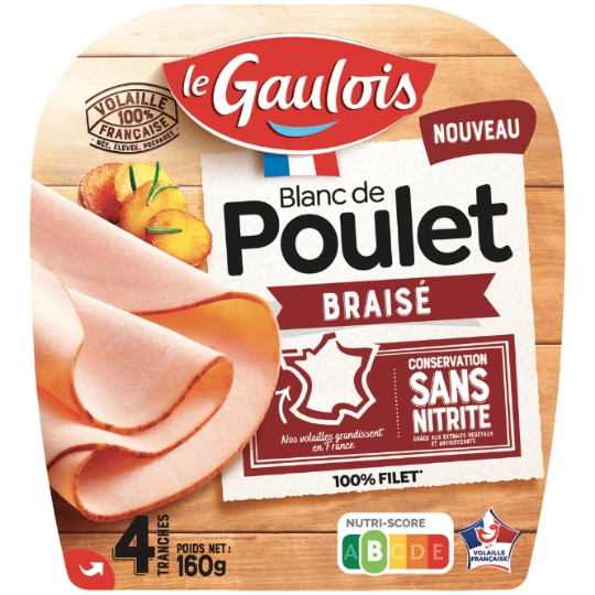 Blanc de Poulet Braisé Sans Nitrite LE GAULOIS