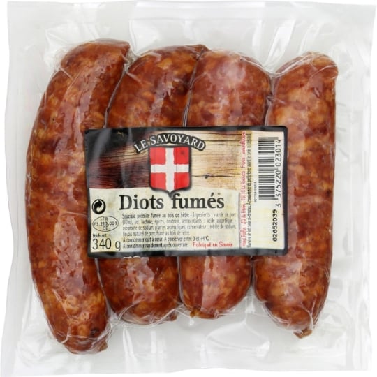 Saucisses Diots fumés LE SAVOYARD