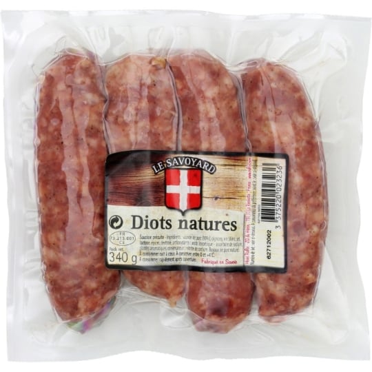 Saucisses Diots natures LE SAVOYARD