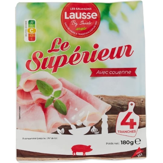 Jambon Supérieur Avec Couenne LES SALAISONS LAUSSE