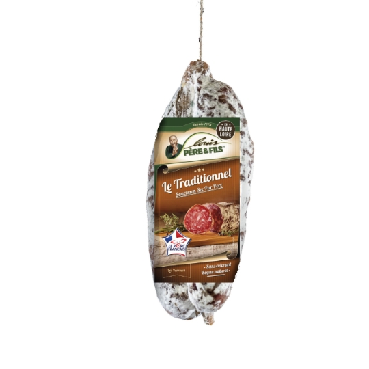 Saucisson Sec Pur Porc Traditionnel LOUIS PERE & FILS