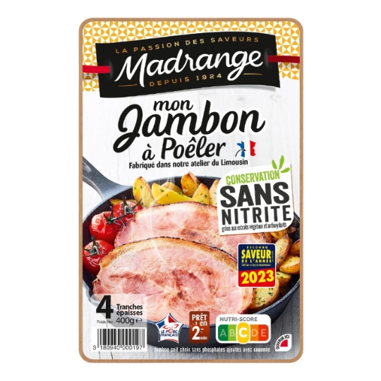 Jambon à Poêler Sans Nitrite MADRANGE