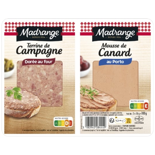 Terrine Terrine Campagne et Mousse de Canard MADRANGE