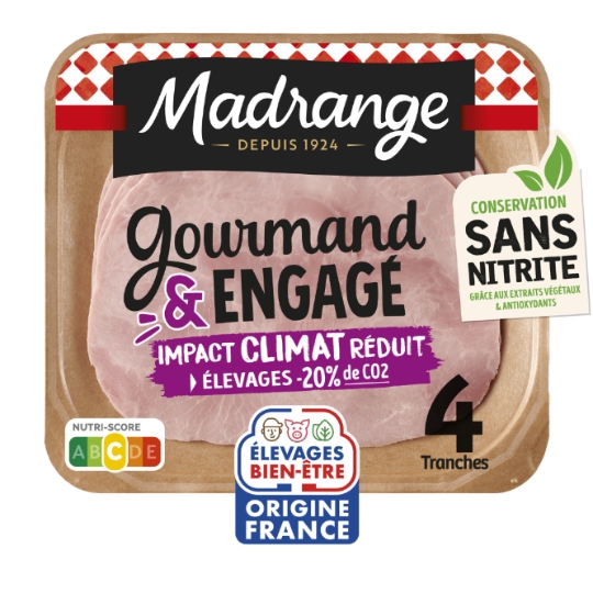 Jambon Cuit Découenne Sans Nitrite MADRANGE