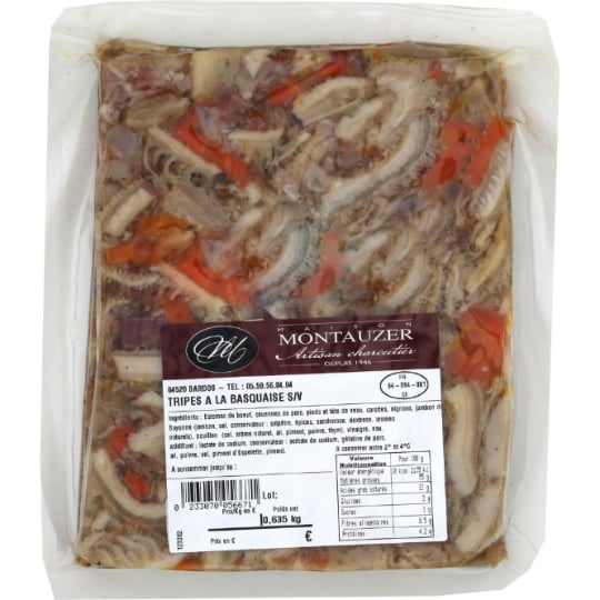 Viande préparée Tripes à la basquaise MAISON MONTAUZER