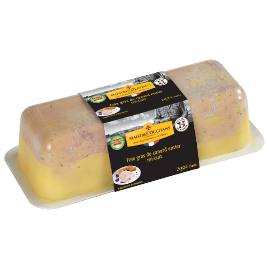 Foie Gras de Canard Entier mi-Cuit MAISTRES OCCITANS