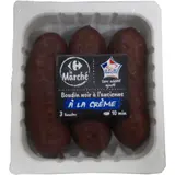 Boudin Noir à l'ancienne à la crème MDD CARREFOUR
