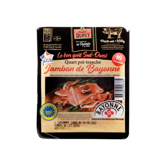 Jambon de Bayonne Prétranché MICHEL DUPUY