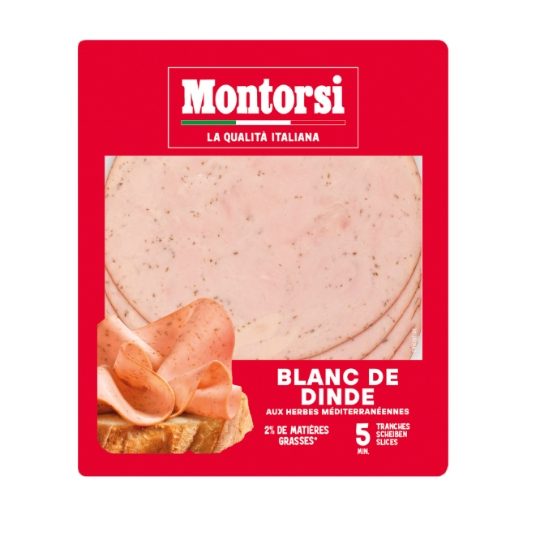 Blanc de Dinde aux Herbes Méditerranéennes 100% Italien MONTORSI