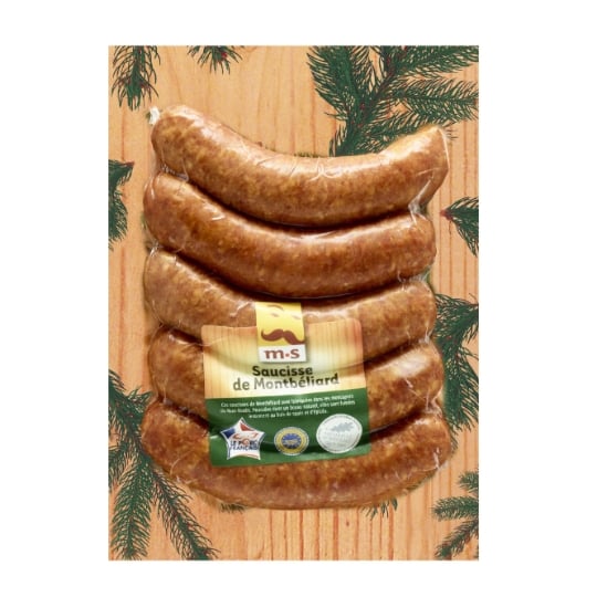 Saucisses de Montbéliard MORTEAU SAUCISSE