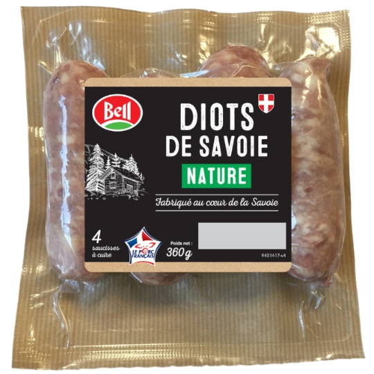 Saucisses Diots de Savoie nature MOSSIEUR POLETTE