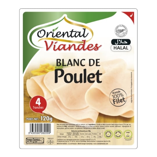 Blanc de poulet Halal ORIENTAL VIANDES
