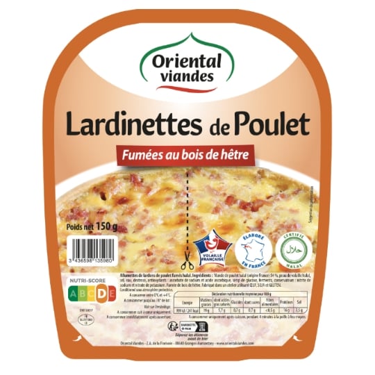 Allumettes volaille  fumé Halal ORIENTAL VIANDES