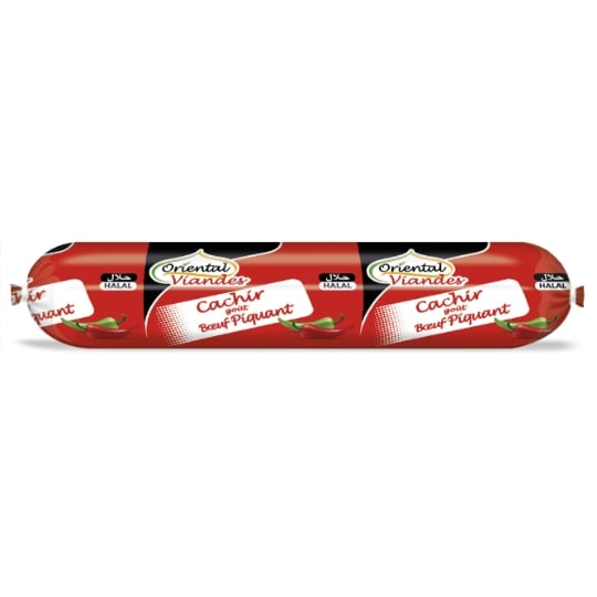 Saucisson goût boeuf piquant halal ORIENTAL VIANDES