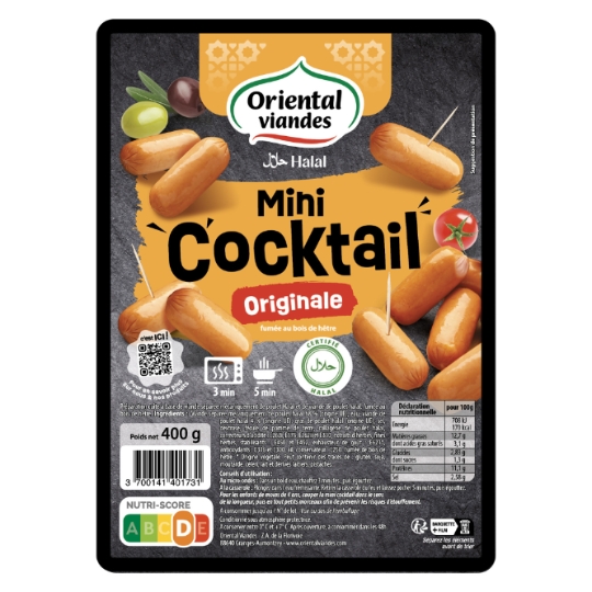 Mini saucisses halal à l'Orientale ORIENTAL VIANDES