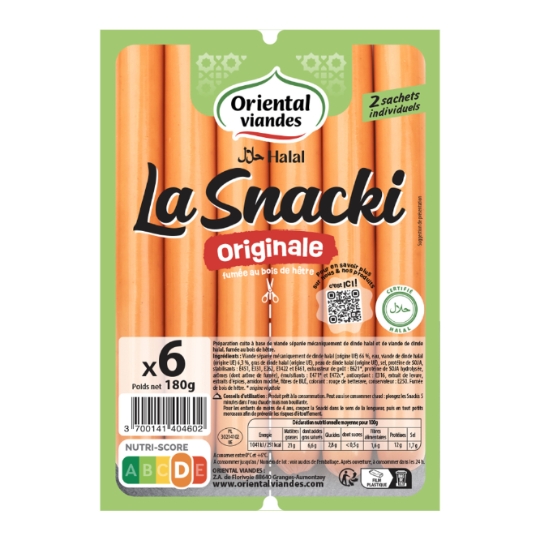 Saucisson la snacki original Halal ORIENTAL VIANDES