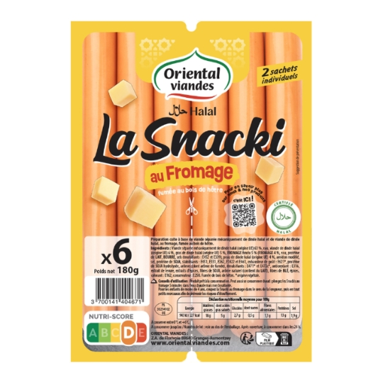 Snacki au Fromage Halal ORIENTAL VIANDES