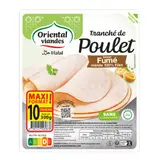 Tranché de Poulet Saveur Fumé Halal 100% Filet ORIENTAL VIANDES